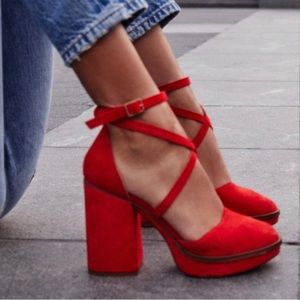 Red - Free people Pumps